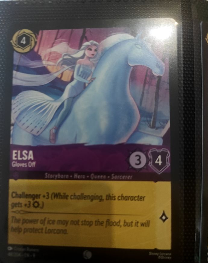 2024 Disney Lorcana Rise of the Floodborn #39 Elsa Gloves Off — front