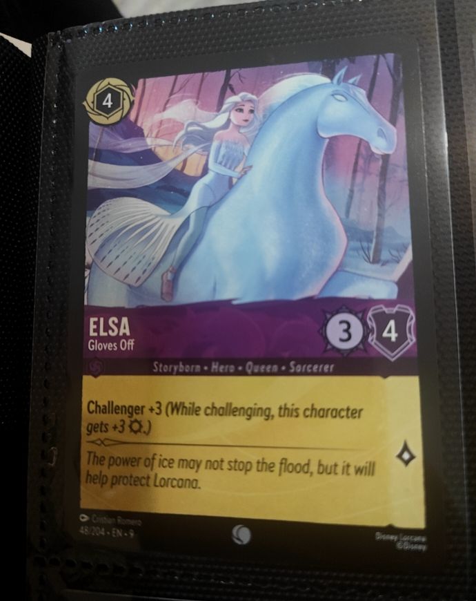 2023 Disney Lorcana #39 Elsa Gloves Off — front
