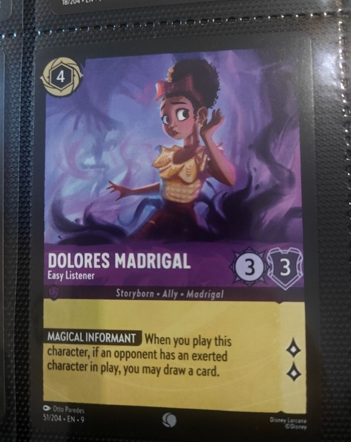2024 Disney Lorcana Ursula's Return #41 Dolores Madrigal — front