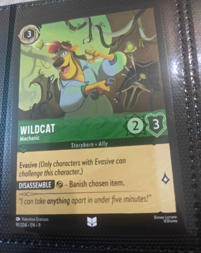 2025 Disney Lorcana Into the Inklands #92 Wildcat — front
