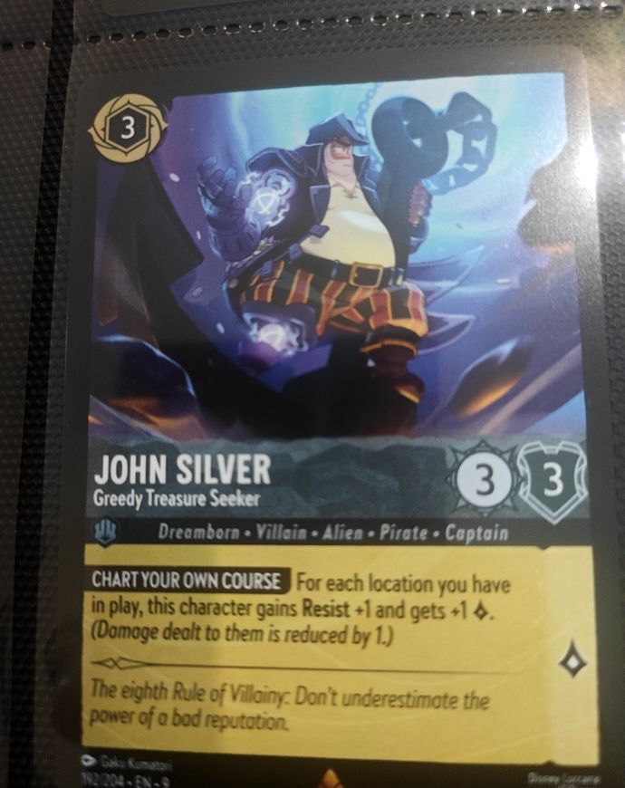 2025 Disney Lorcana Fabled #192 John Silver — front