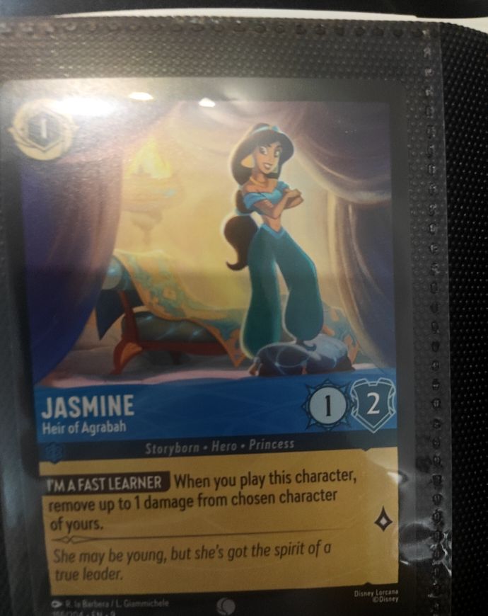 Disney Lorcana Rise of the Floodborn #151 Jasmine Heir of Agrabah — front