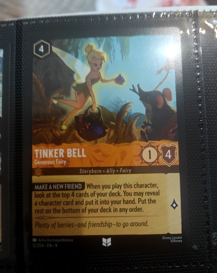 2024 Disney Lorcana Into the Inklands #22 Tinker Bell — front