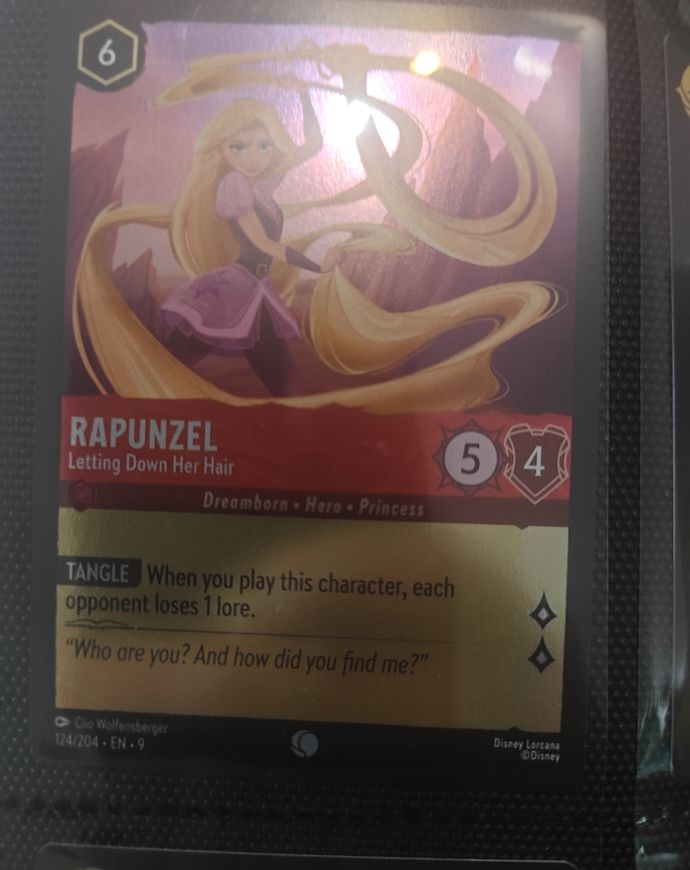 2023 Disney Lorcana The First Chapter #124 Rapunzel - Letting Down Her Hair — front