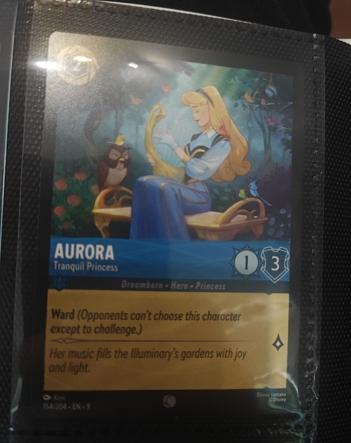2024 Disney Lorcana Fabled #154 Aurora - Tranquil Princess — front