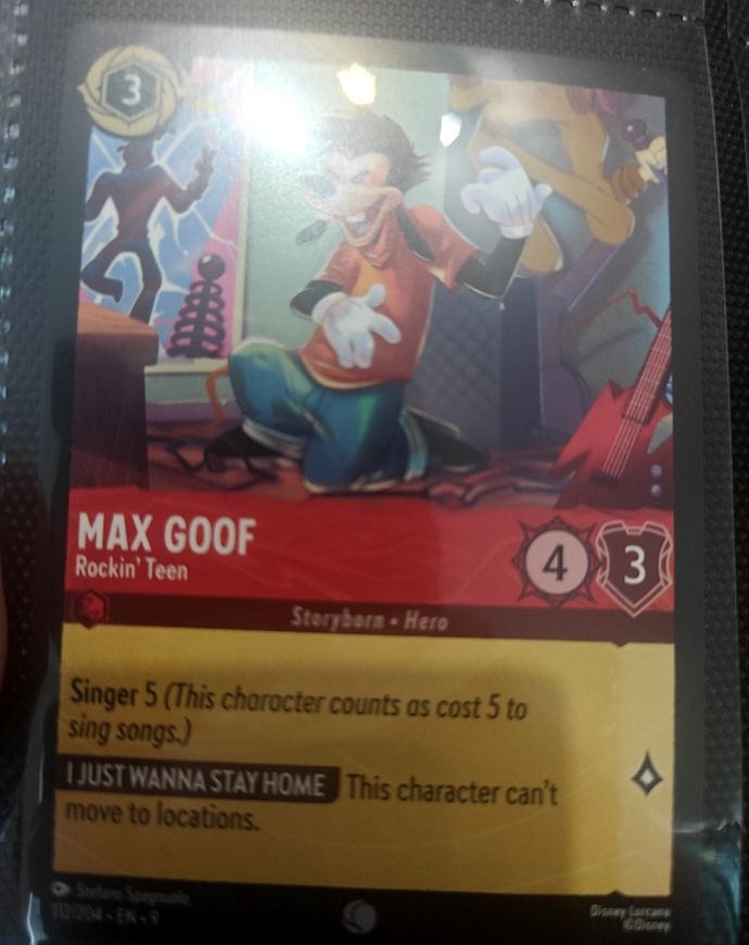 2025 Disney Lorcana Fabled #112 Max Goof - Rockin' Teen — front
