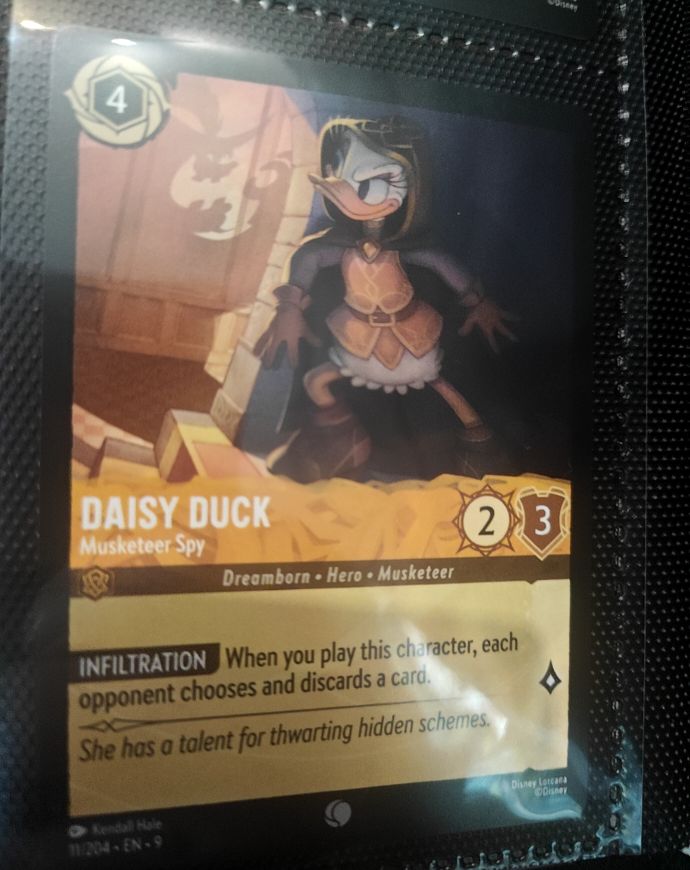 2024 Disney Lorcana Fabled #11 Daisy Duck Musketeer Spy — front