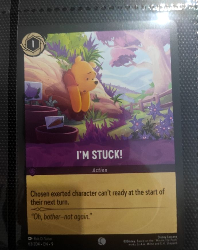 2024 Disney Lorcana Rise of the Floodborn #63 I'm Stuck! — front