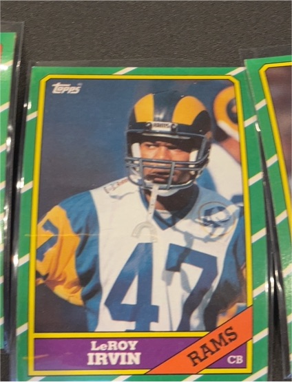 1986 Topps #47 LeRoy Irvin — front