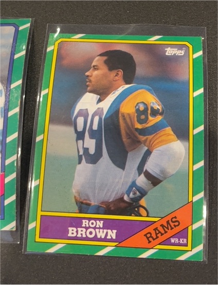1986 Topps Football #80 Ron Brown — front