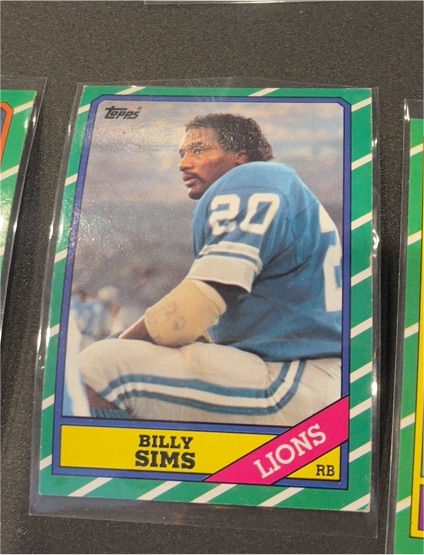 1986 Topps #244 Billy Sims — front