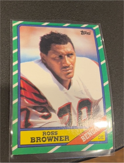 1986 Topps Football #263 Ross Browner — front