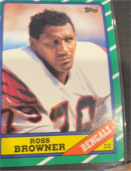 1986 Topps #263 Ross Browner — front