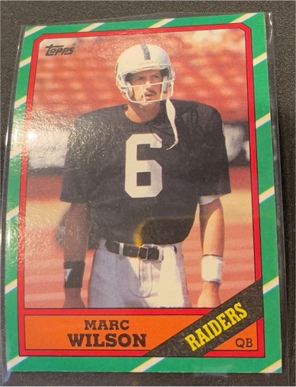1986 Topps #61 Marc Wilson — front