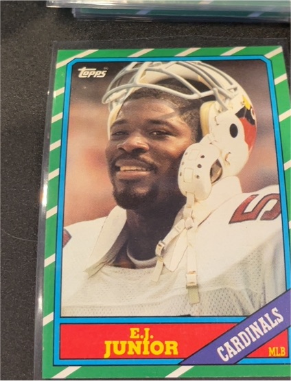 1986 Topps #336 E.J. Junior — front