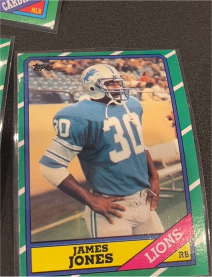 1986 Topps #245 James Jones — front