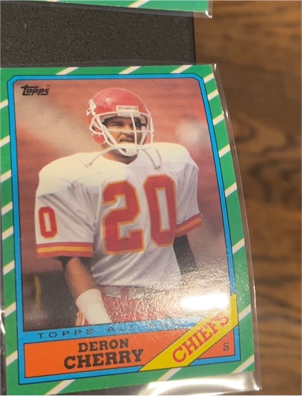 1986 Topps #313 Deron Cherry — front