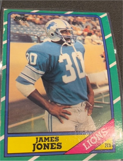 1986 Topps #245 James Jones — front