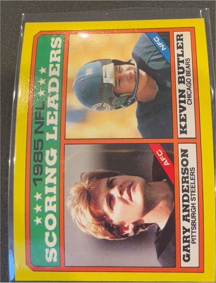 1986 Topps #228 Gary Anderson / Kevin Butler — front