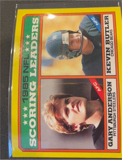 1986 Topps #228 Gary Anderson / Kevin Butler — front