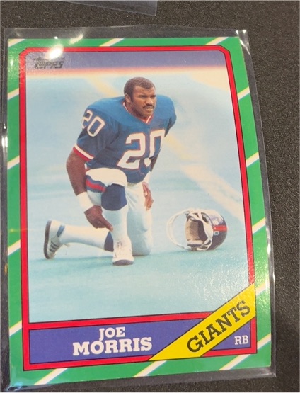 1986 Topps #139 Joe Morris — front