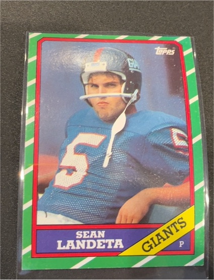 1986 Topps #154 Sean Landeta — front