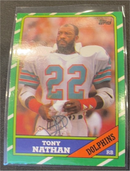 1986 Topps #46 Tony Nathan — front