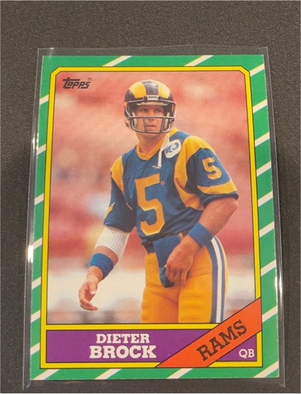 1986 Topps #77 Dieter Brock — front