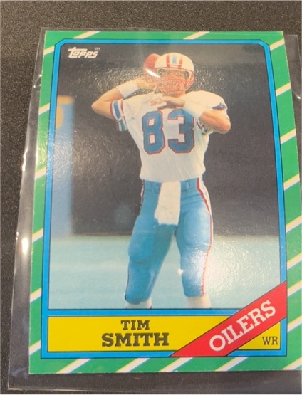 1986 Topps #355 Tim Smith Houston Oilers — front