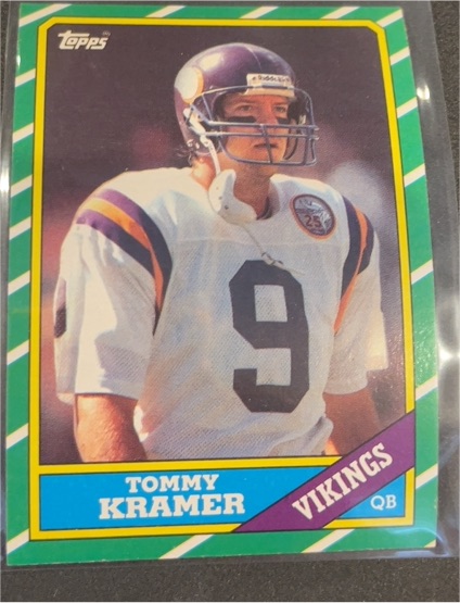 1986 Topps #293 Tommy Kramer — front