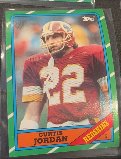 1986 Topps #184 Curtis Jordan — front