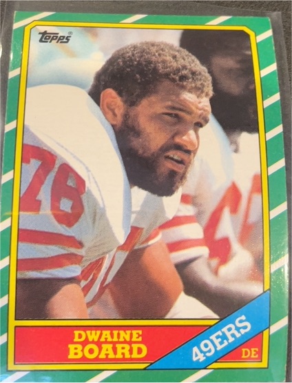 1986 Topps #166 Dwaine Board — front