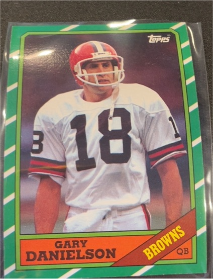 1986 Topps #186 Gary Danielson Cleveland Browns — front