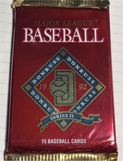 1992 Donruss Major League Baseball Series II #Pack — front