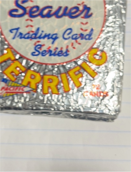 1992 Pacific Tom Seaver Tom Terrific Baseball Trading Card Series Sealed Pack — front