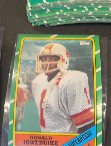 1986 Topps #380 Donald Igwebuike — front