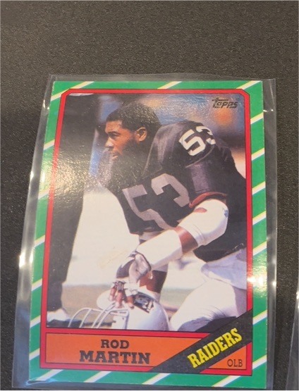 1986 Topps #71 Rod Martin — front