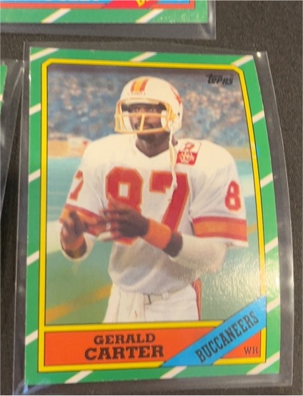 1986 Topps #377 Gerald Carter — front
