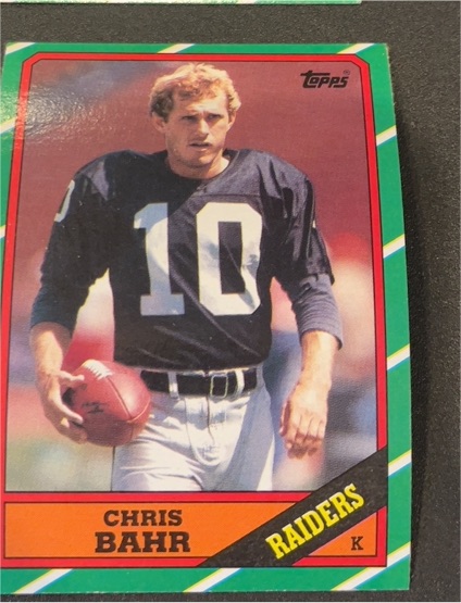 1986 Topps #65 Chris Bahr — front