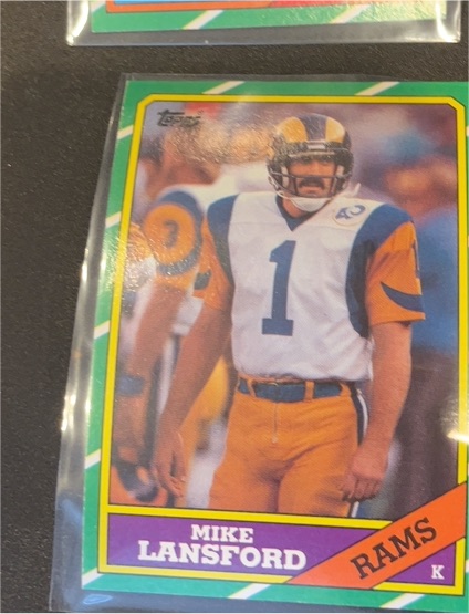 1986 Topps #86 Mike Lansford — front