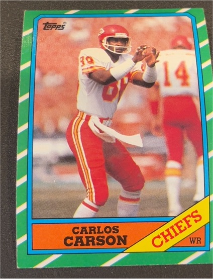 1986 Topps #307 Carlos Carson — front
