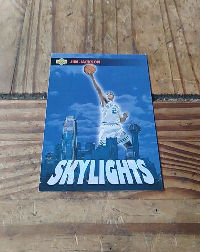 1993 Upper Deck #477 Jim Jackson Dallas Mavericks Skylights — front