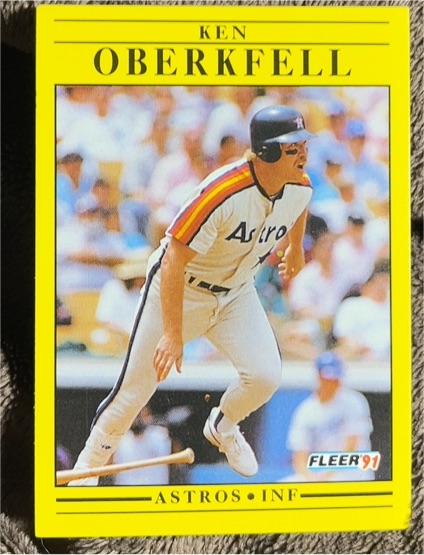 1991 Fleer #511 Ken Oberkfell — front