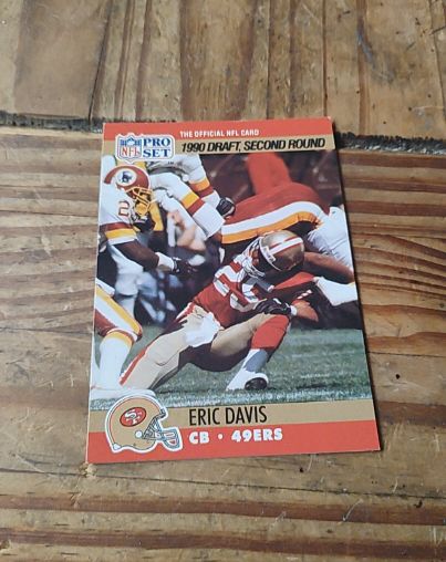 1990 Pro Set #722 Eric Davis — front