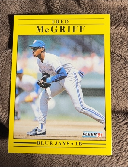 1991 Fleer #180 Fred McGriff — front