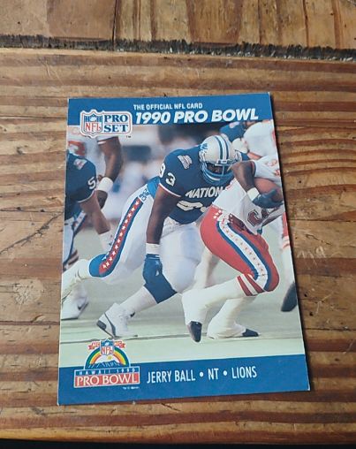 1990 Pro Set #381 Jerry Ball — front