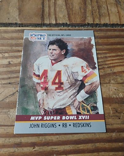 1990 Pro Set #17 John Riggins MVP Super Bowl XVII — front