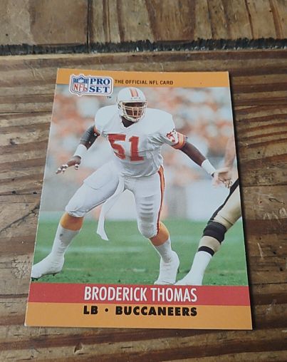 1990 Pro Set #659 Broderick Thomas — front