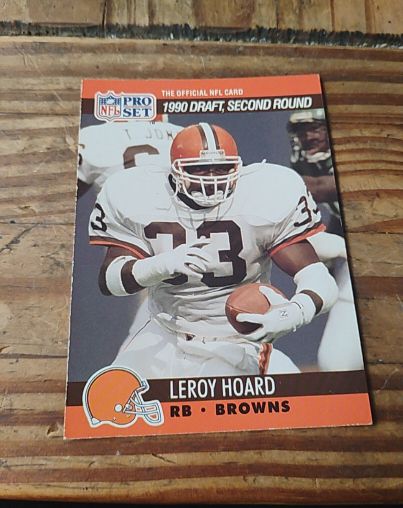 1990 Pro Set #714 Leroy Hoard — front
