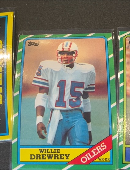 1986 Topps #354 Willie Drewrey — front